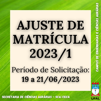 Ajuste de Matrícula 2023/1