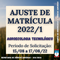 Ajuste de Matrícula 2022/1