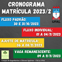 Cronograma Matrícula 2023/2