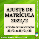 Ajuste de Matrícula 2022/2