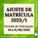 Ajuste de Matrícula 2023/1