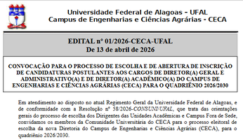 Edital Para Eleição Dos Dirigentes do CECA