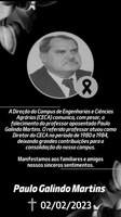 Nota de Pesar - Falecimento professor Paulo Galindo Martins